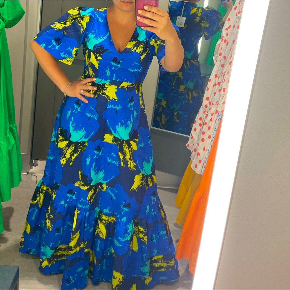 Christopher John Rogers Target Floral Tiered Dress